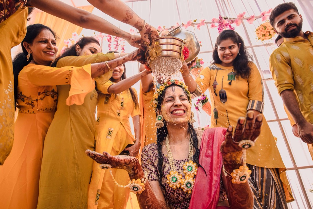 Haldi ceremony decor styled by SGR Decorators